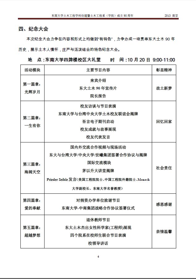 活动安排