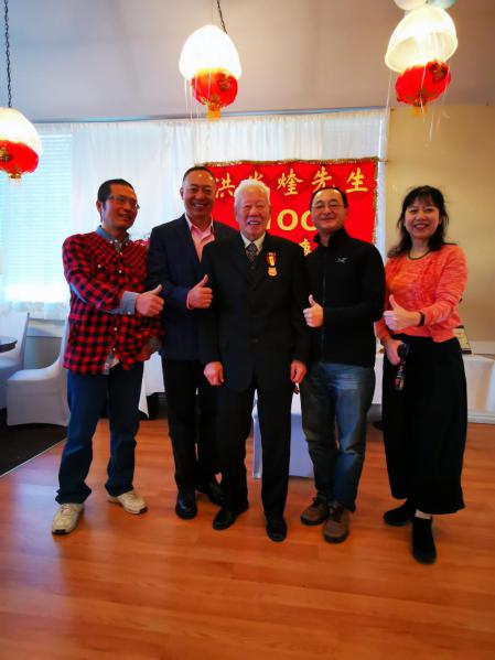 两岸三地同贺中央大学抗战校友洪光煃百岁诞辰