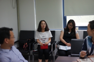 研究生代表钱佳萍同学发言